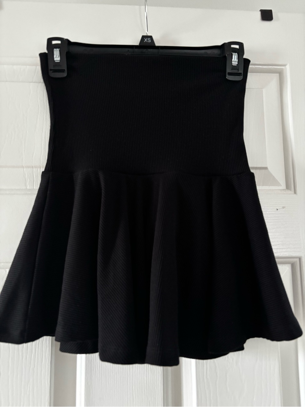 High waisted Black Flared Women's Skort- Classic A-Line